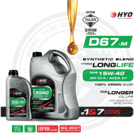 HYO D67-M Synthetic Blend SAE 15W-40 Engine Oil HYO D67-M Synthetic Blend SAE 15W-40 Engine Oil