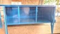 Blue Painted Metal Workbench Fabrication