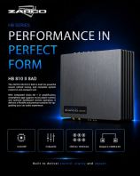 Zapco HB 810 II 8AD DSP Amplifier with HB DSP II R Controller
