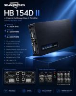 Zapco HB 154D II 4-Channel Full Range Class D Amplifier