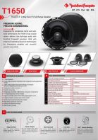 Rockford Fosgate T1650 Power 6.5 Inch 2-Way Euro Fit Full Range Speaker