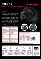 Rockford Fosgate P3D2-12 Punch 12 Inch P3 2-Ohm DVC Subwoofer