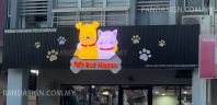 3D LED Box Up Signboard for Pet Stores