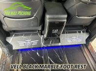 Toyota Vellfire ANH20 & AGH30 Black Marble Under-Seat LED Step Foot Rest