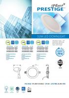 PRESTIGE PLUS SLIM LED DOWNLIGHT 12W/18W/24W ROUND