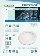 PRESTIGE LED PANEL LIGHT 12W/18W/24W ROUND (LED ENERGY SAVING LUMINAIRES)