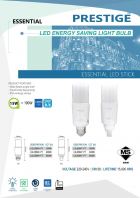 PRESTIGE ESSENTIAL LED ENERGY SAVING LIGHT STICK BULB /15W