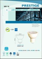PRESTIGE MR16 LED ENERGY SAVING LUMINAIRES 6W
