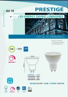 PRESTIGE LED ENERGY SAVING LUMINAIRES GU10 8W (DIMMABLE)