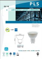 PLS GU10 LED ENERGY SAVING LUMINAIRES 8W
