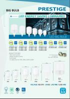 PRESTIGE LED BIG BULB SAVING ENERGY LUMINAIRES 30W/50W/70W/100W/150W/200W