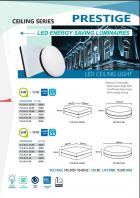 PRESTIGE LED CEILING LIGHT 24W/36W BLACK FRAME RD / SQ