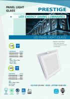 PRESTIGE LED PANEL GLASS 12W/18W SQ