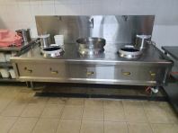 Chinese Wok 2 Ring Kwali Range c/w Soup Boiler & 2 Extra Burner { High Pressure }