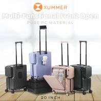Xummer 20 Inch Multi-Functional Front Open Pure PC Luggage Xummer 20 Inch Multi-Functional Front Open Pure PC Luggage