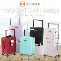 Xummer 20/24/ Inch Wide Pull Rod Design Pure PC Luggage Xummer 20/24/ Inch Wide Pull Rod Design Pure PC Luggage