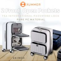 Xummer 24 Inch 2 Front Open Pockets Pure PC Luggage Xummer 24 Inch 2 Front Open Pockets Pure PC Luggage