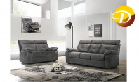 HF 2144 (A+B+C) (1R+2+3)   Grey Recliner Sofa Set