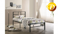 DB 1626 B Modern Metal Bed Frame   Black Finish