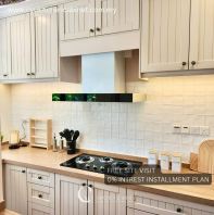 Solid Nyatoh With Sintered Stone Kitchen Cabinet