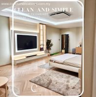 Modern Bedroom TV Cabinet With Display Cabinet