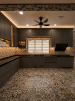 Custom Kitchen Cabinet with Quartz Stone at Klang