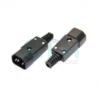 TJR-2801P 3 PIN IEC AC IN-LINE PLUG (C14)