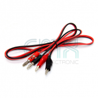 EK-001/1M 2XCROCODILE CLIP   2XBANANA PLUG W/WIRE