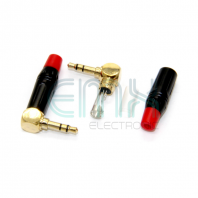 TYS-237L 3.5MM STEREO GOLD PLUG   L TYPE