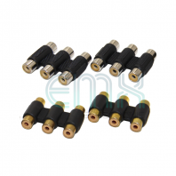 EA-923 / GOLD 3 X RCA F-F ADAPTOR
