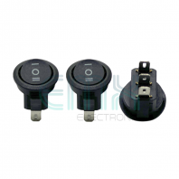 TS-119R / 0 3P CENTER OFF MINI ROUND ROCKER SWITCH