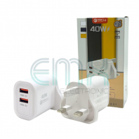 USB002 / S 2XUSB A 40W FAST BATTERY CHARGER