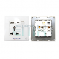 MTW-702/2.1 USB+TYPE C 3WAY MULTI SOCKET WALL PLATE