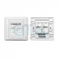 RJ45-2 / COM 3X3 2WAY FACE PLATE