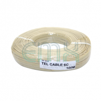 TEL 6C X 100M FLAT CABLE