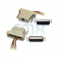 E643 DB25 M -RJ45 F ADAPTOR