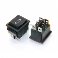 ES-6003S 6 PIN CENTER OFF SPRING ROCKER SWITCH