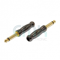 TYS-210 6.35MM MONO GOLD PLUG