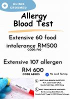 Extensive Allergen Blood Test ( Food intolerances & 107 allergens)