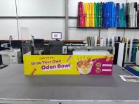 Stall Acrylic Shield with Sticker Printing