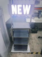 Stainless Steel Shelf Custom with LED Sign