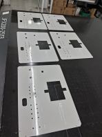 Custom Aluminum Machine Panel Mimic Powder Coat & UV Print