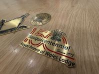 Brass Etching logo Badges