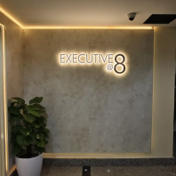 Stainless Steel Backlit Signage | EXECUTIVE @ 8