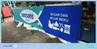 3D LED Lightbox Signage Outdoor   Custom Signboard for Ipoh Manjung Seasons Market  Signage Manufacturer KL, Selangor & Perak