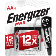 ENERGIZER MAX AA Batteries, Double A Alkaline Batteries