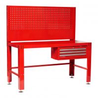Three Drawer Mechanic Workbench With Back Panel Three Drawer Mechanic Workbench With Back Panel