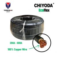 CHIYODA EcoFlex Series 100% Pure Copper Welding Cable (200A   600A) - Black