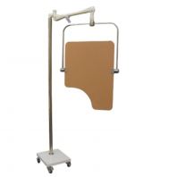 Mobile Overhead Lead Acrylic Barrier with Torso Cutout - Type II Mobile Overhead Lead Acrylic Barrier with Torso Cutout - Type II