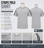 Minimal Stripe Polo Uniform Minimal Stripe Polo Uniform